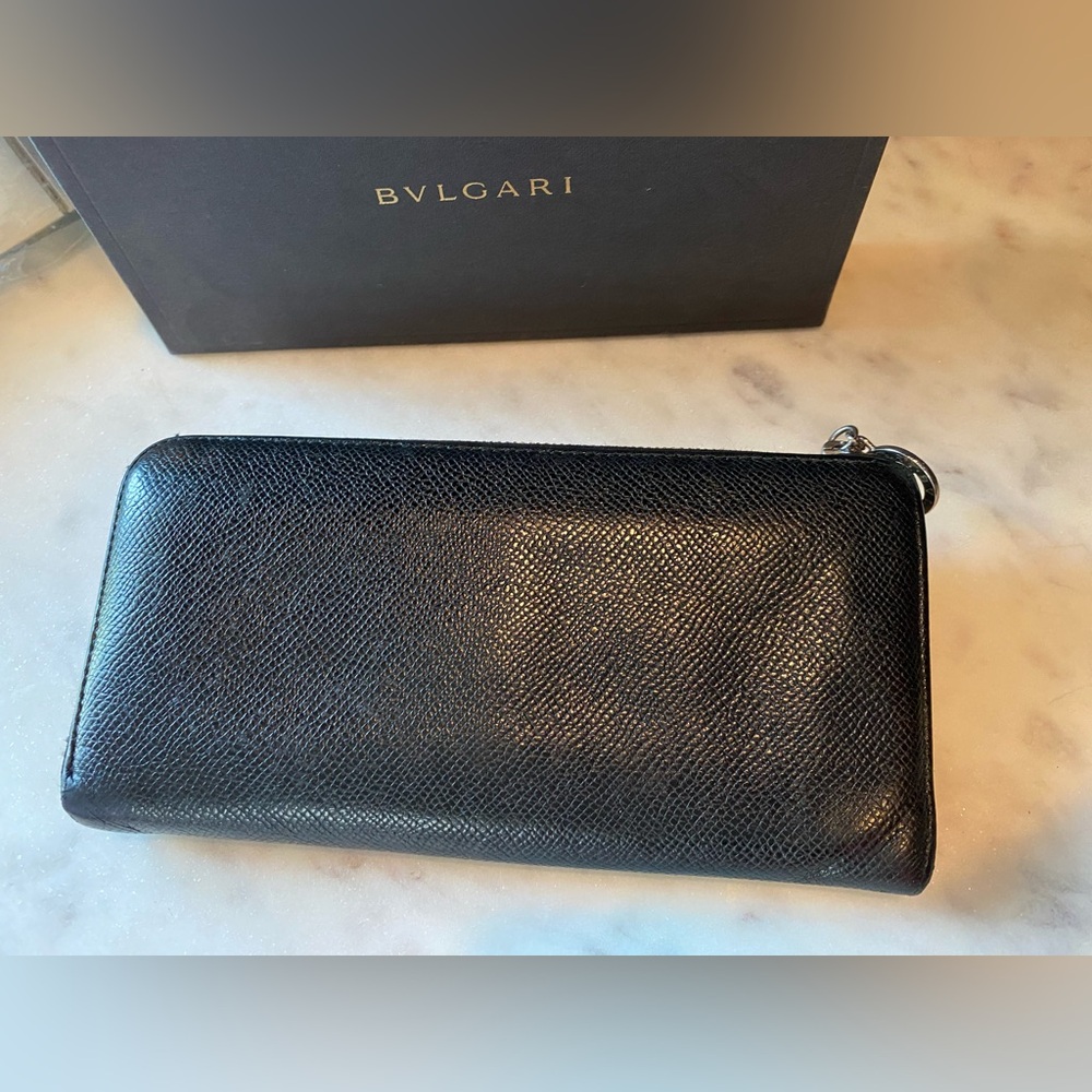 Bulgari zip around wallet